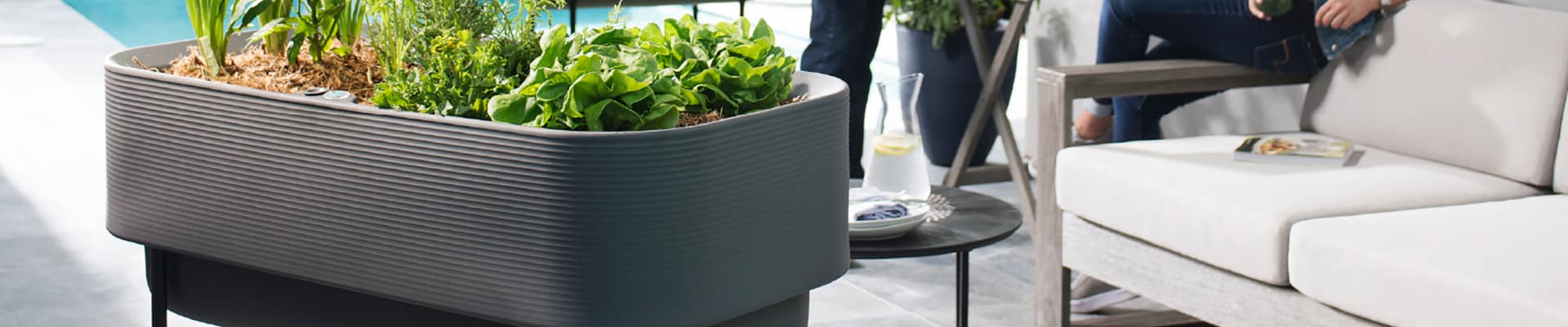 Grey Trudop Nest Planter