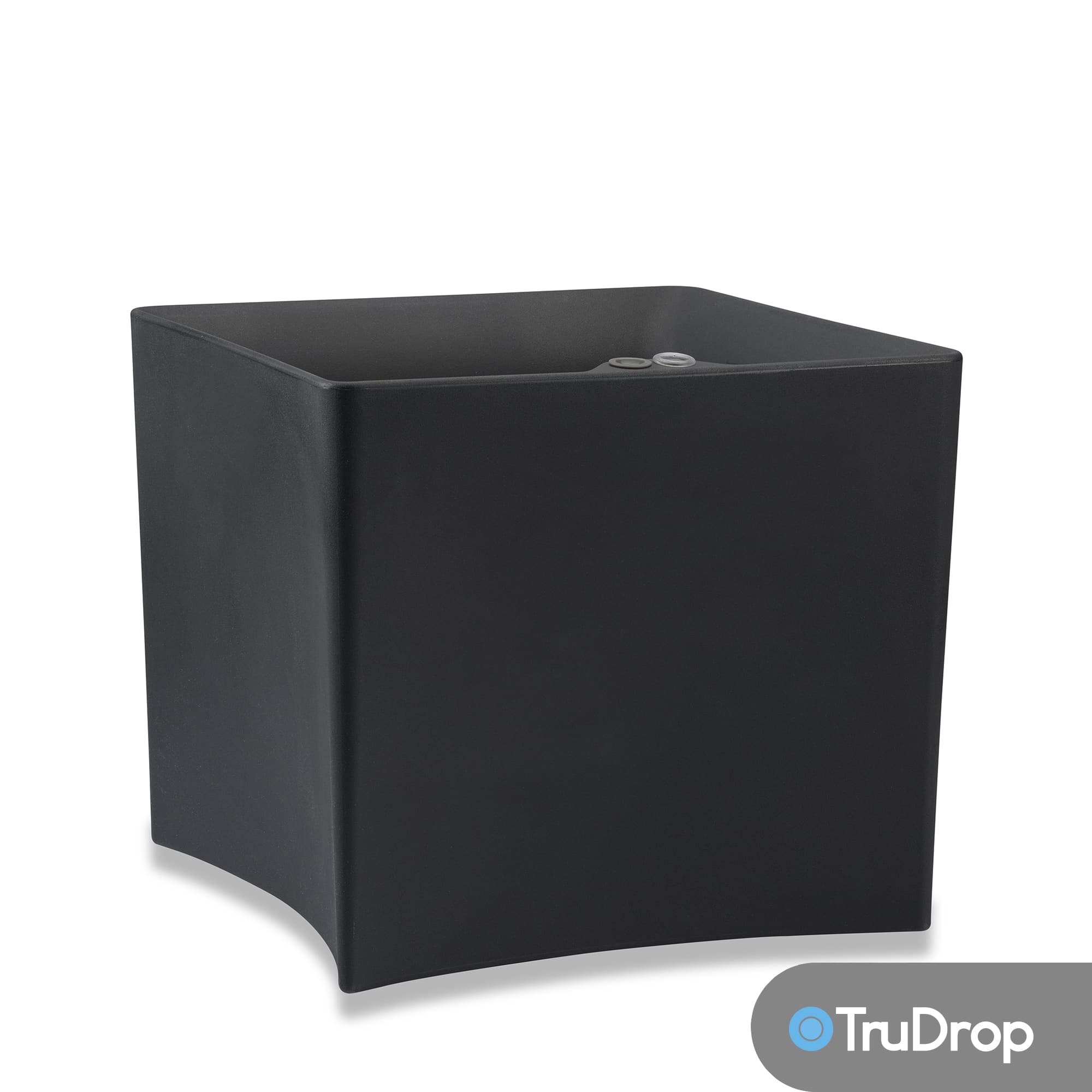 Black Square Trudop Planter