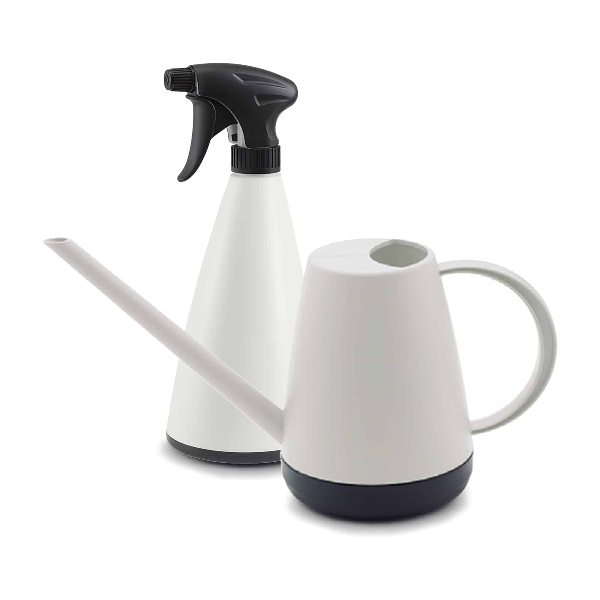 White Watering Can and Sprayer Set