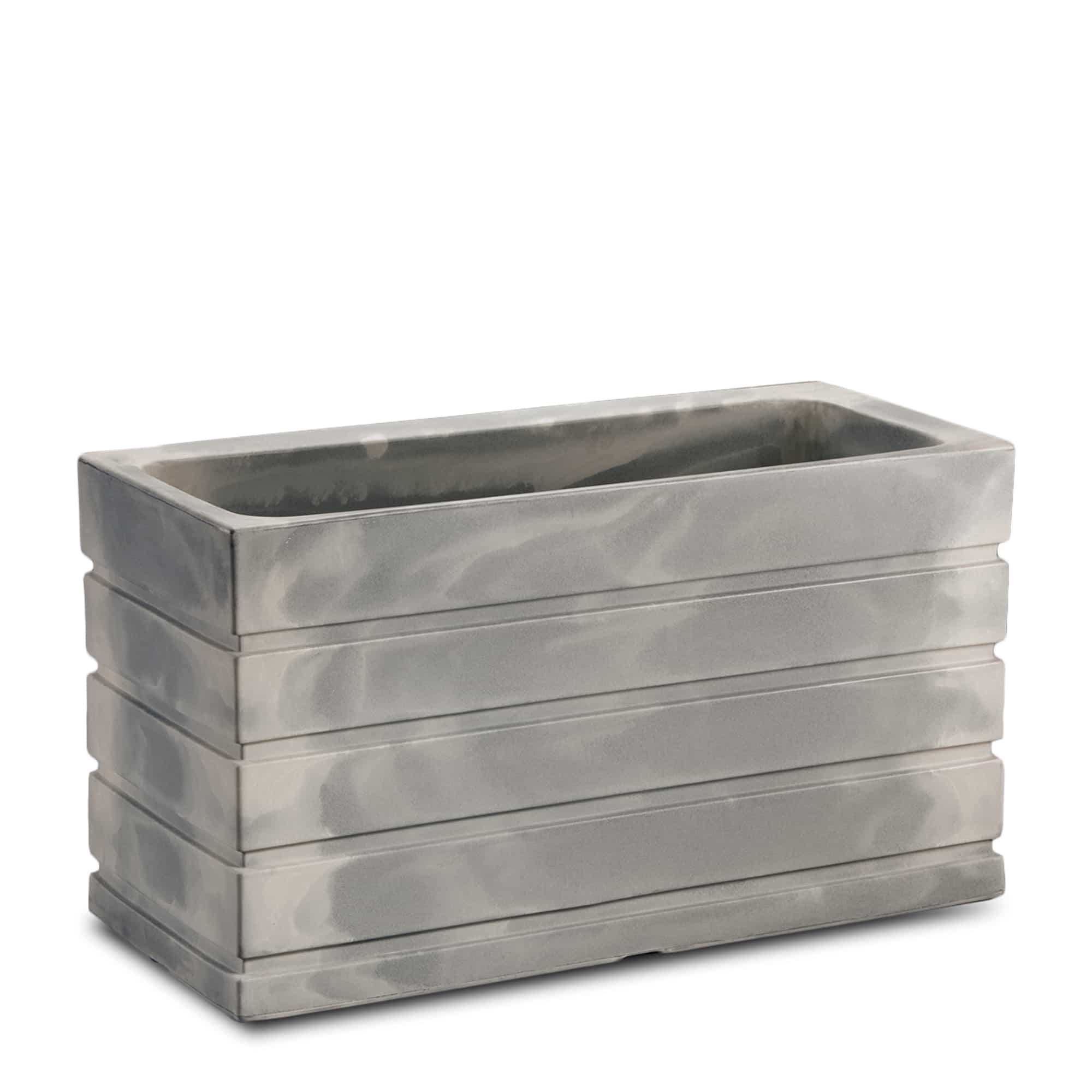 Ellis Planter Weathered in Grey Stone Grey