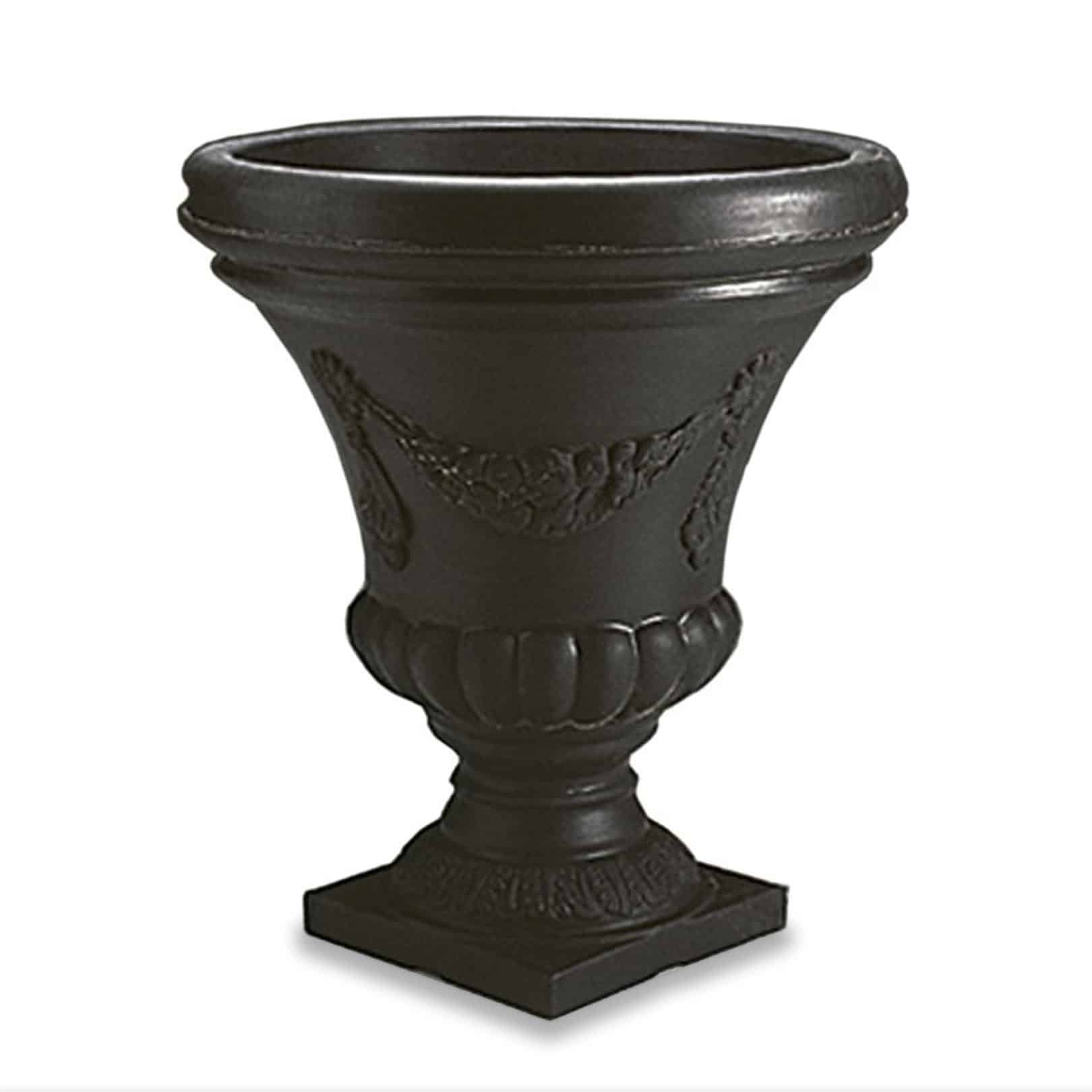 Festonada Urn in Caviar Black