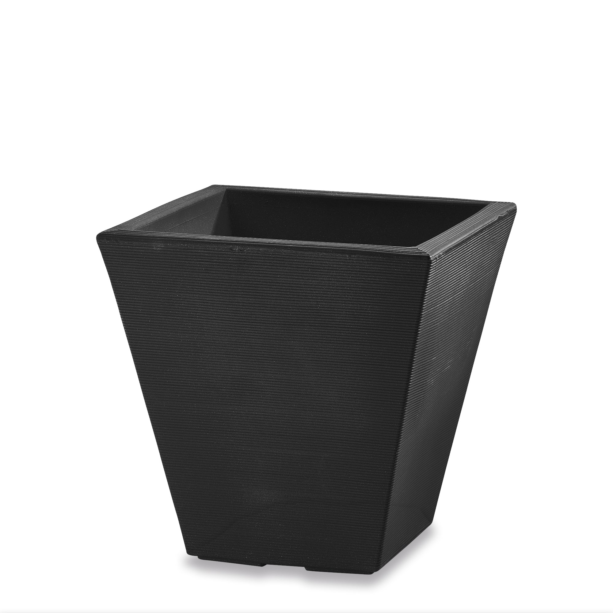 Gramercy Square Planter in Caviar Black