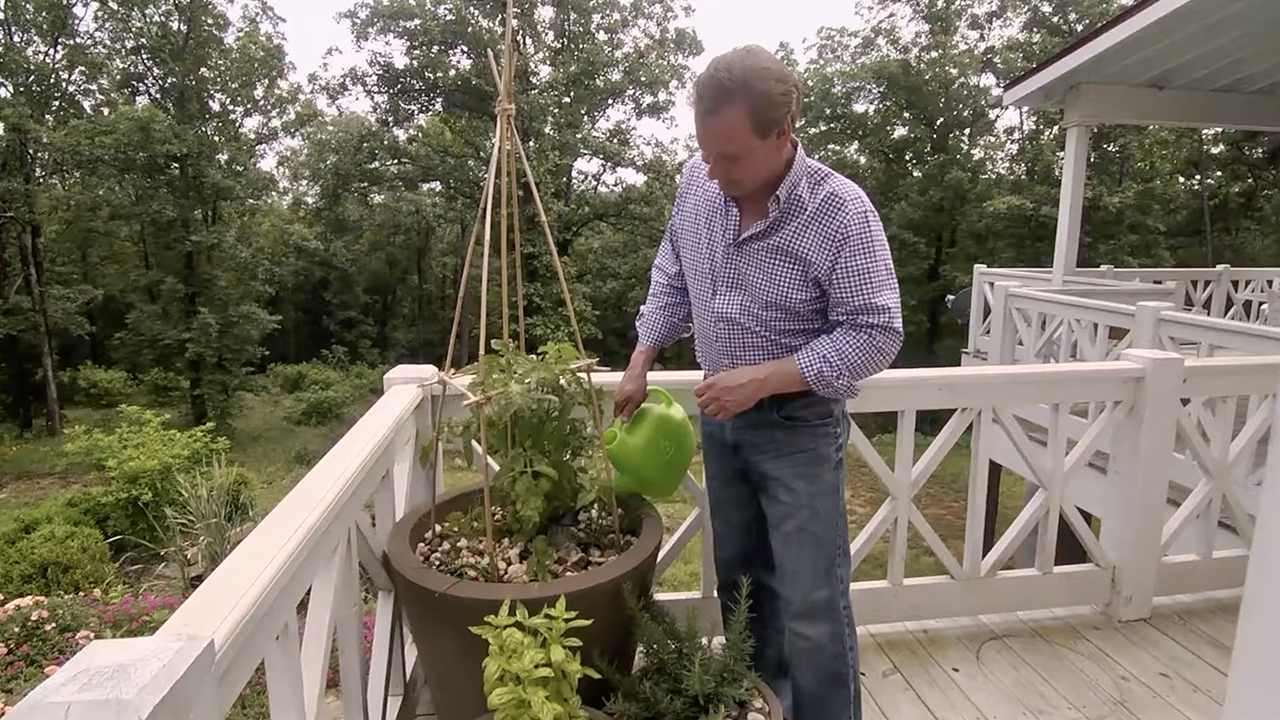 Growing Edibles in Crescent Garden Containers